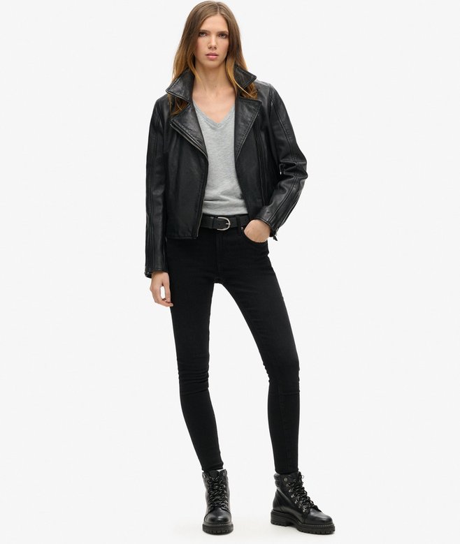 Superdry Camiseta Con Cuello De Pico Flameada Y Con Bordado