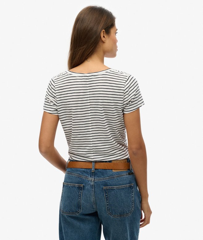 Superdry Camiseta Con Cuello Redondo Amplio Studios