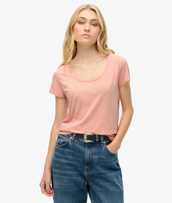 superdry Camiseta con cuello redondo amplio Studios