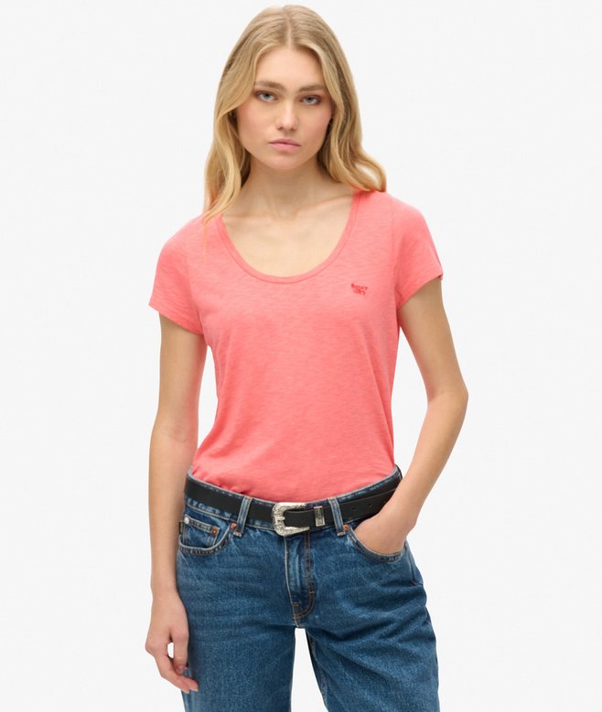 superdry Camiseta con cuello redondo amplio Studios