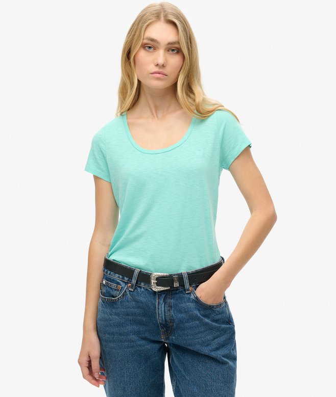 superdry Camiseta con cuello redondo amplio Studios