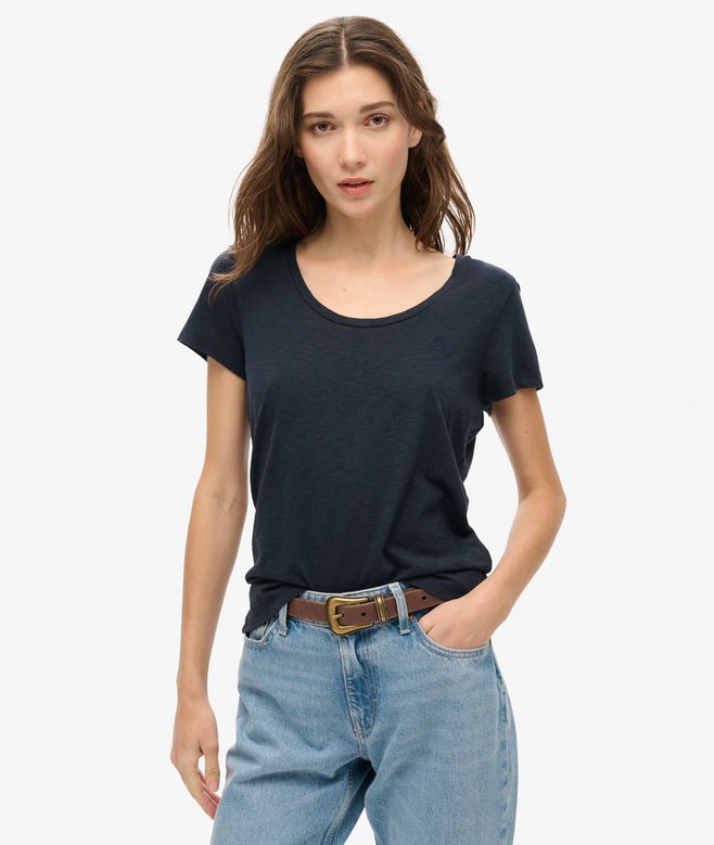 superdry Camiseta con cuello redondo amplio Studios
