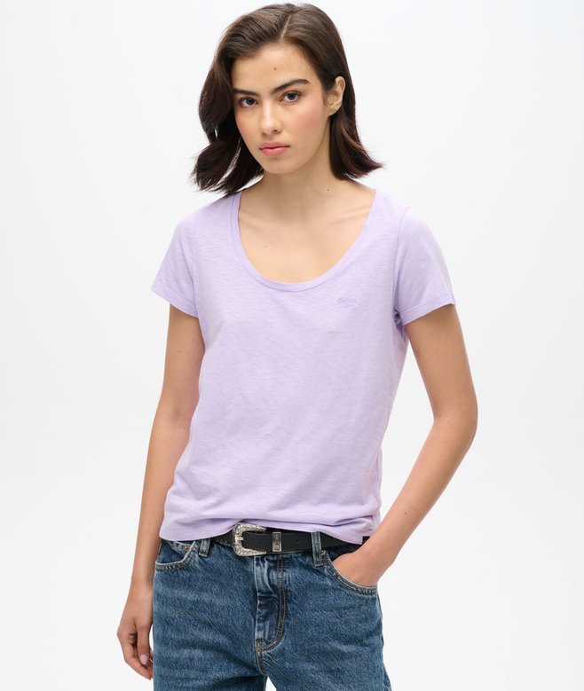 superdry Camiseta con cuello redondo amplio Studios