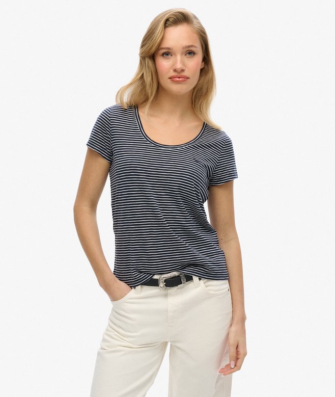 superdry Camiseta con cuello redondo amplio Studios