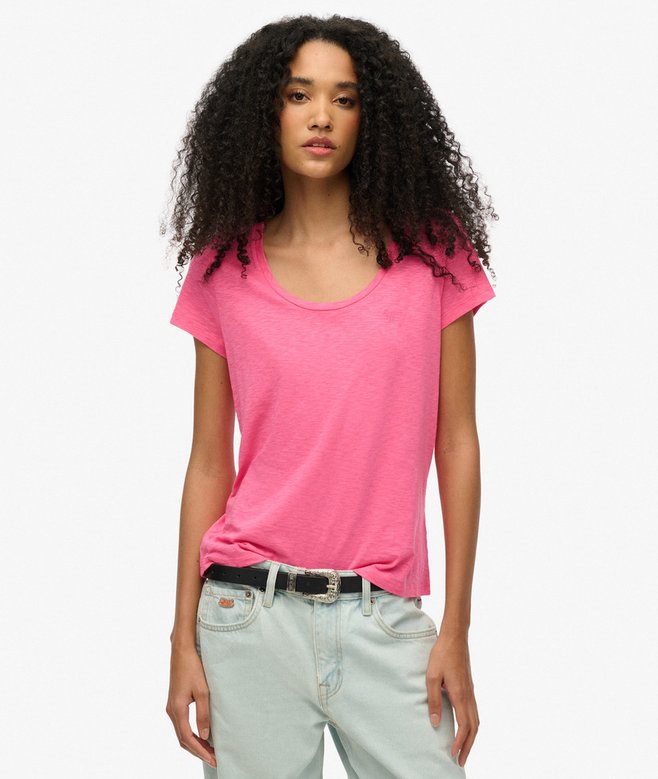 superdry Camiseta con cuello redondo amplio Studios