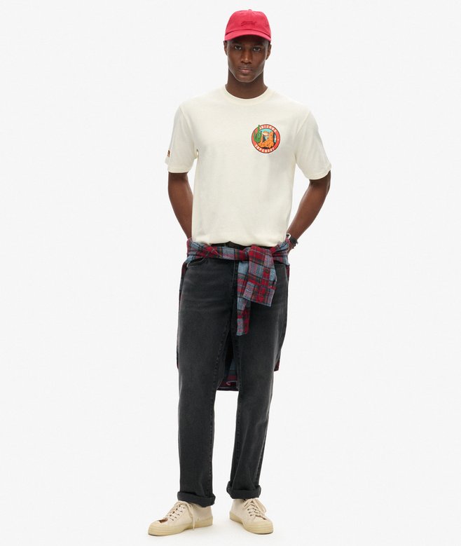 Superdry Camiseta Con Estampado En El Pecho Travel Postcard