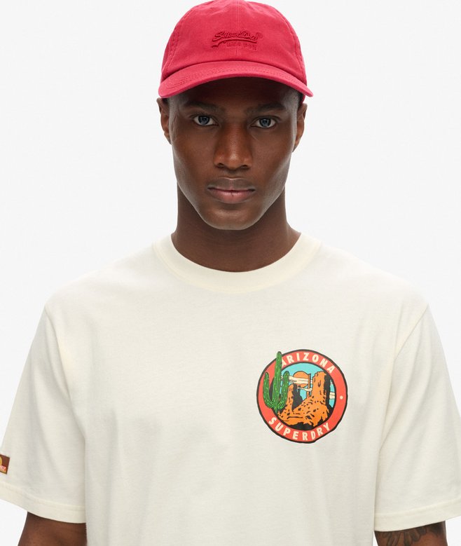 Superdry Camiseta Con Estampado En El Pecho Travel Postcard