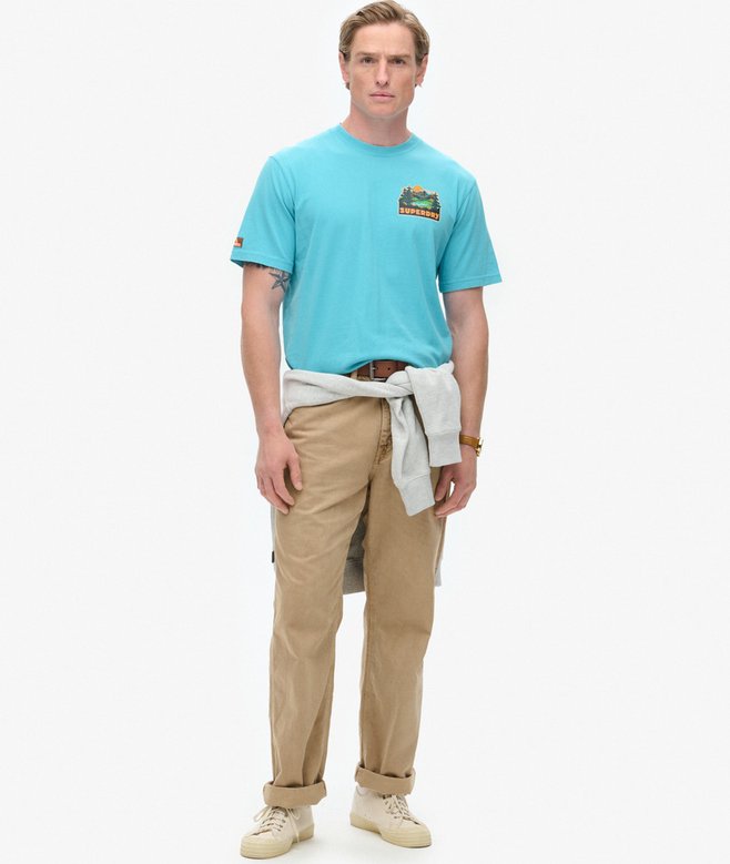 Superdry Camiseta Con Estampado En El Pecho Travel Postcard