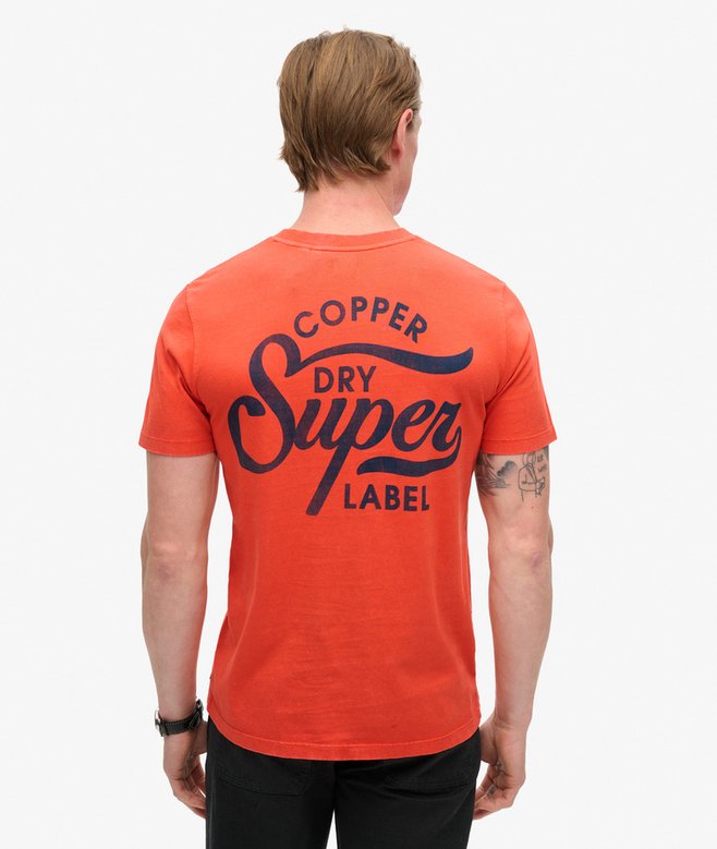 Superdry Camiseta Con Gráfico En El Pecho Copper Label