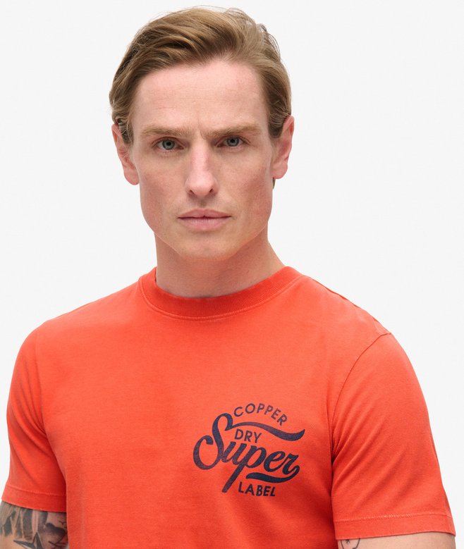 Superdry Camiseta Con Gráfico En El Pecho Copper Label