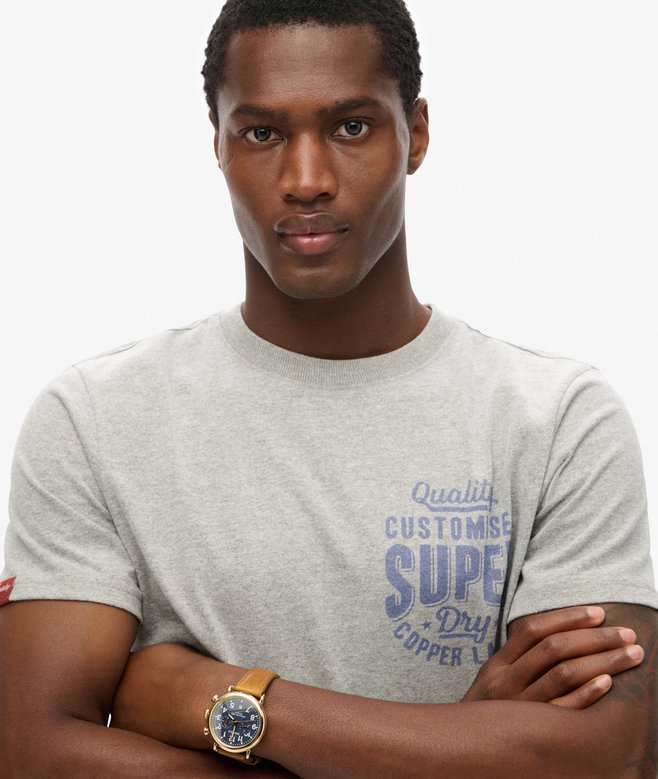 Superdry Camiseta Con Gráfico En El Pecho Copper Label