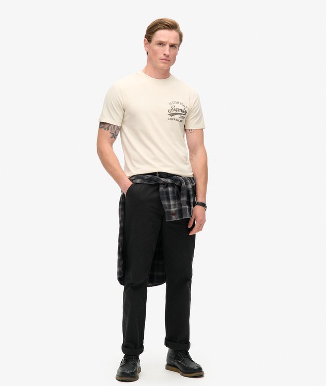 Superdry Camiseta Con Gráfico En El Pecho Copper Label
