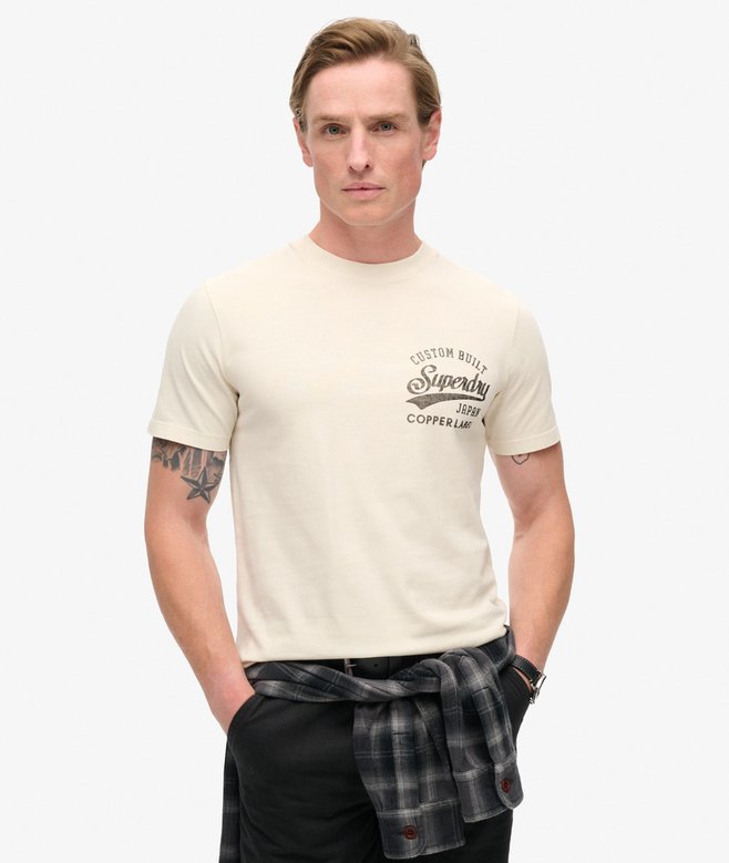 superdry Camiseta con gráfico en el pecho Copper Label