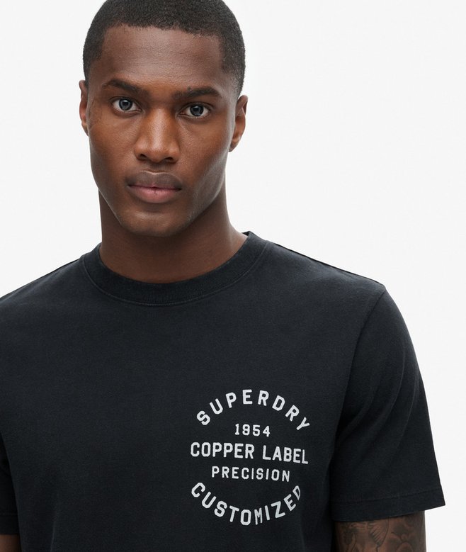 Superdry Camiseta Con Gráfico En El Pecho Copper Label