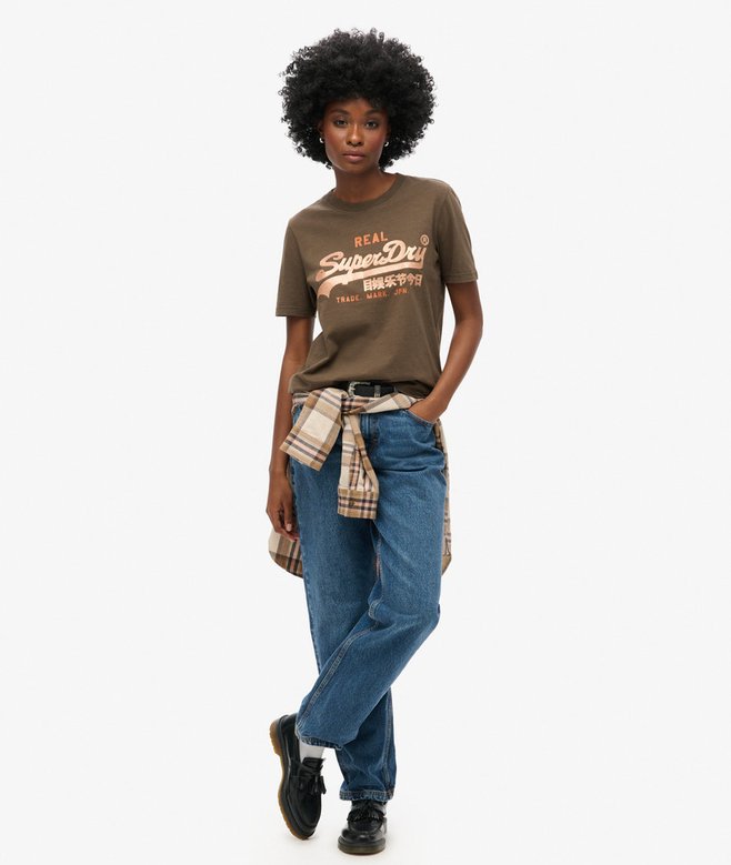 Superdry Camiseta Con Gráfico Logotipo VL Y Adornos