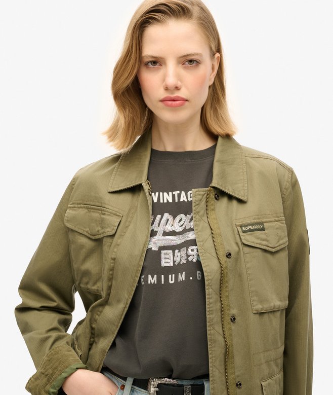 Superdry Camiseta Con Gráfico Logotipo VL Y Adornos