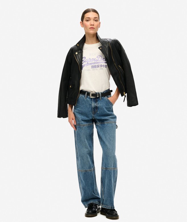 Superdry Camiseta Con Gráfico Logotipo VL Y Adornos