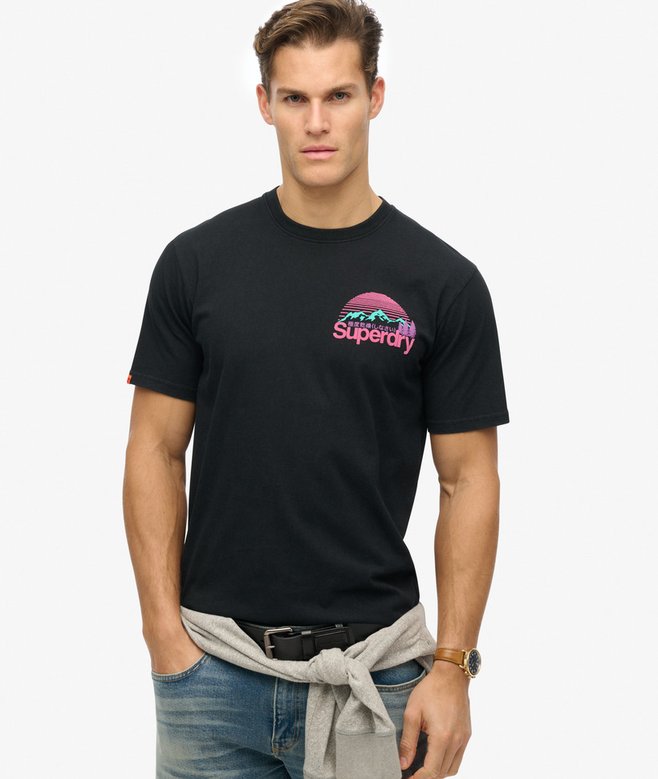 superdry Camiseta con logotipo Core Great Outdoors estampado en el pecho