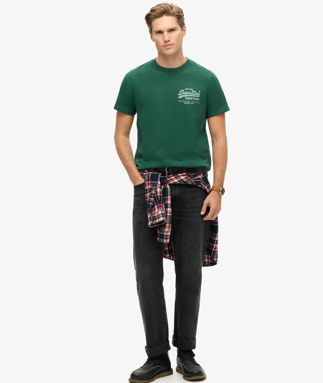 Superdry Camiseta Con Logotipo Vintage Heritage En El Pecho