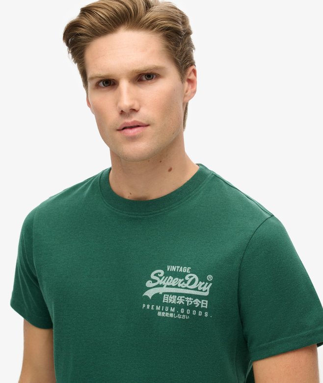 Superdry Camiseta Con Logotipo Vintage Heritage En El Pecho