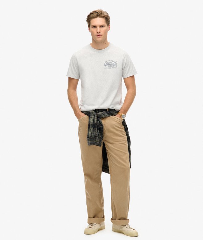 Superdry Camiseta Con Logotipo Vintage Heritage En El Pecho