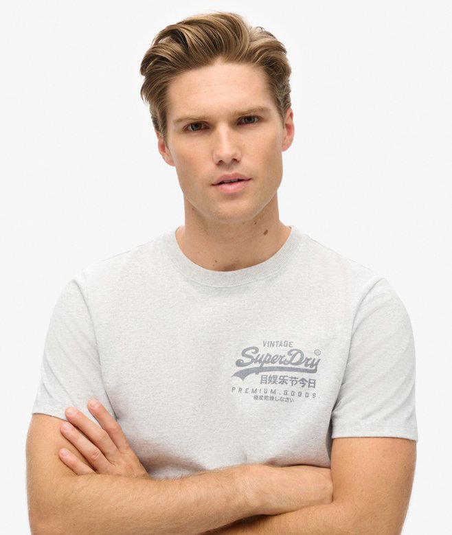 Superdry Camiseta Con Logotipo Vintage Heritage En El Pecho