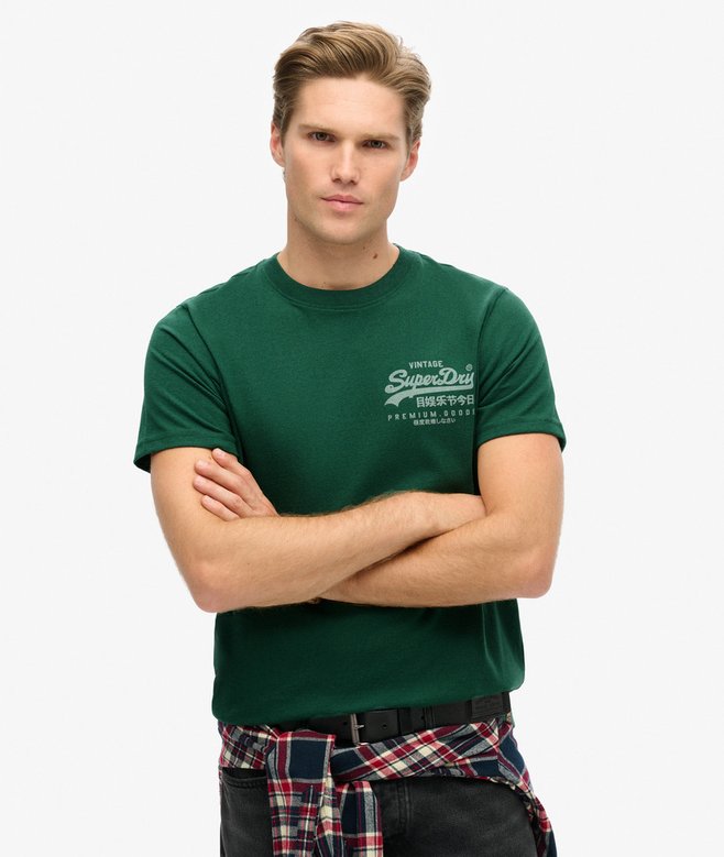 superdry Camiseta con logotipo Vintage Heritage en el pecho