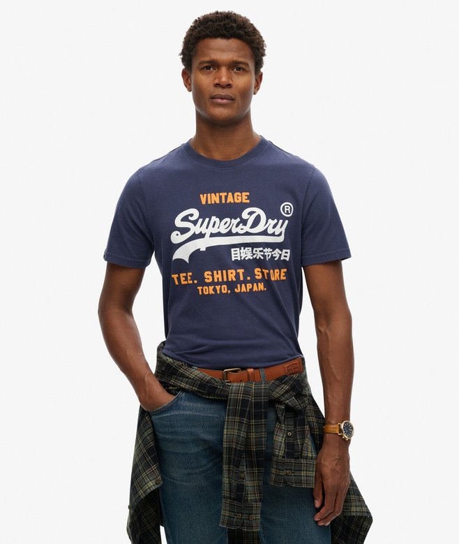 superdry Camiseta con logotipo Vintage Loco Classic