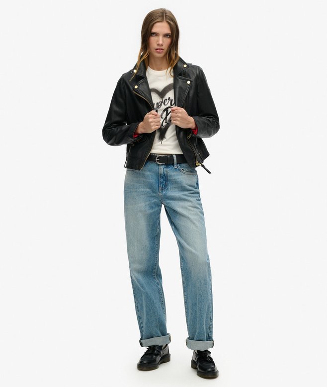 Superdry Camiseta Con Mangas Casquillo Con Adornos Punk