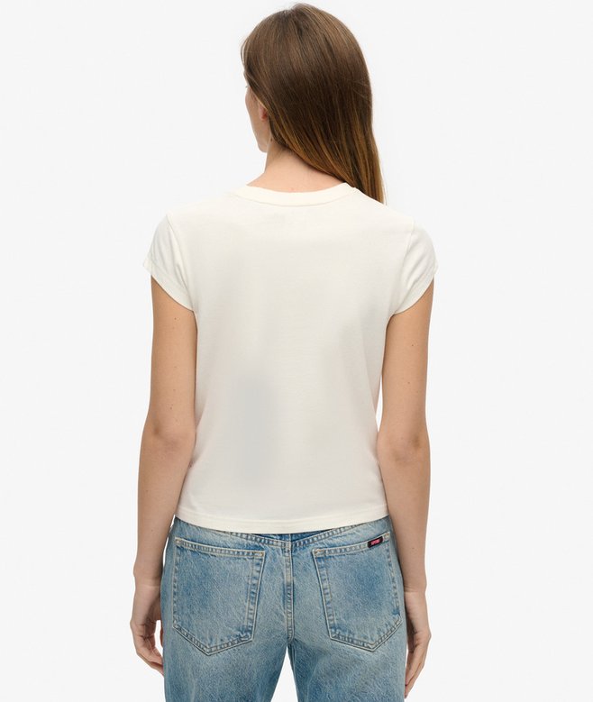 Superdry Camiseta Con Mangas Casquillo Con Adornos Punk