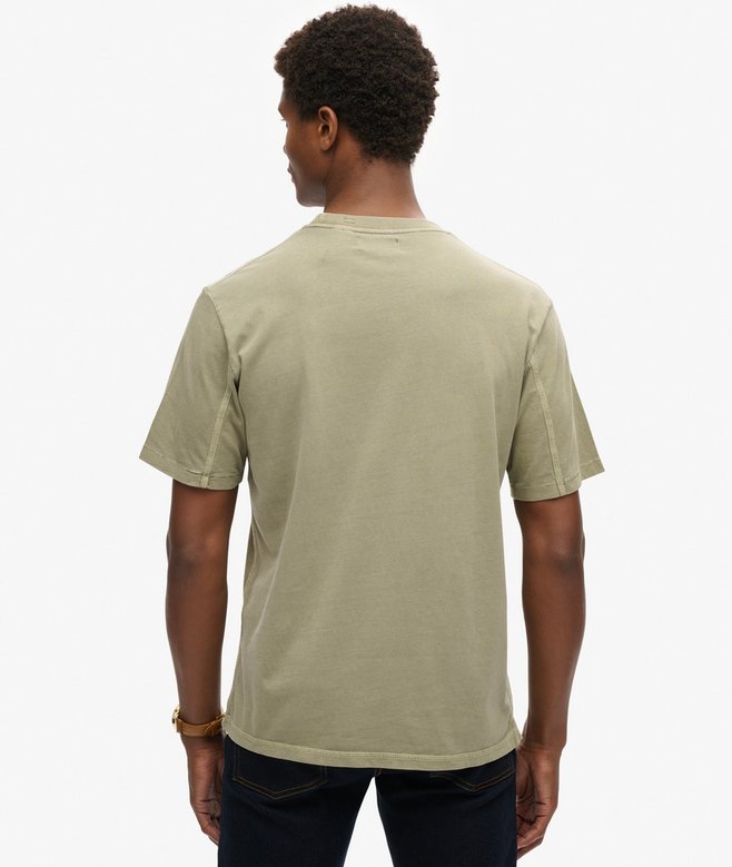 Superdry Camiseta Con Pespuntes Y Bolsillo En Contraste