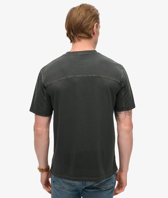 Superdry Camiseta Con Pespuntes Y Bolsillo En Contraste