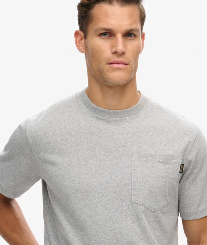 Superdry Camiseta Con Pespuntes Y Bolsillo En Contraste
