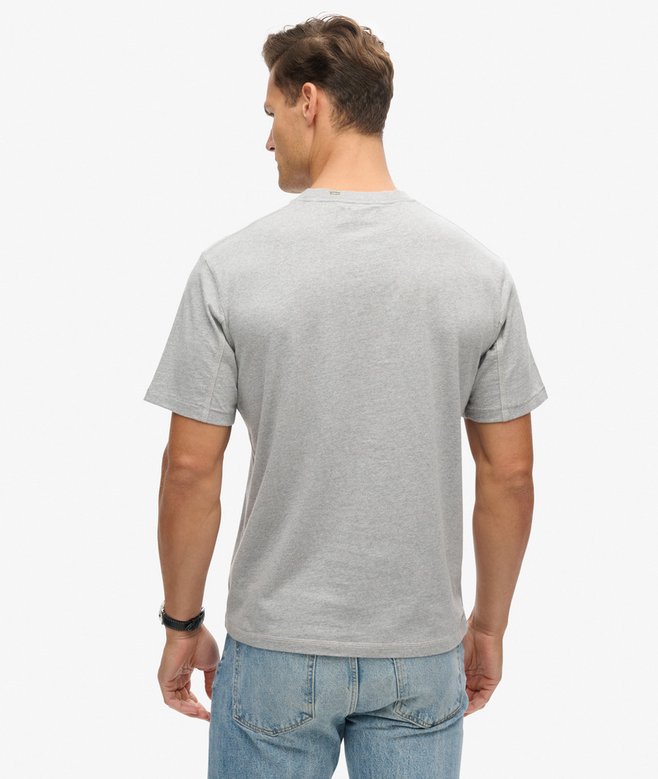 Superdry Camiseta Con Pespuntes Y Bolsillo En Contraste
