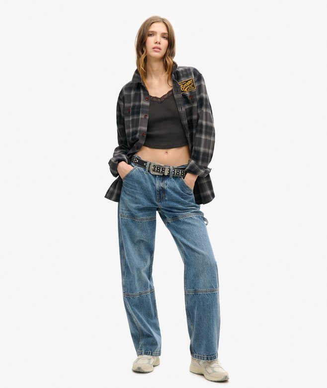 Superdry Camiseta Corta Con Ribete De Encaje Athletic Essentials