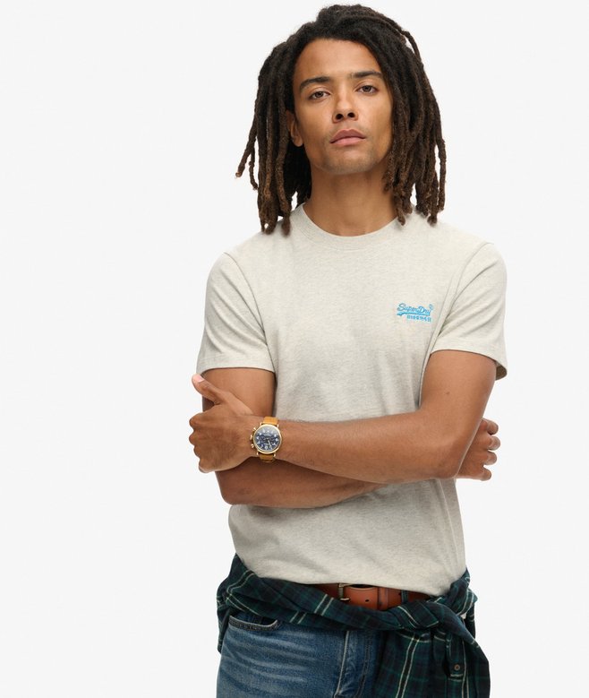 superdry Camiseta de algodón orgánico con logotipo Essential