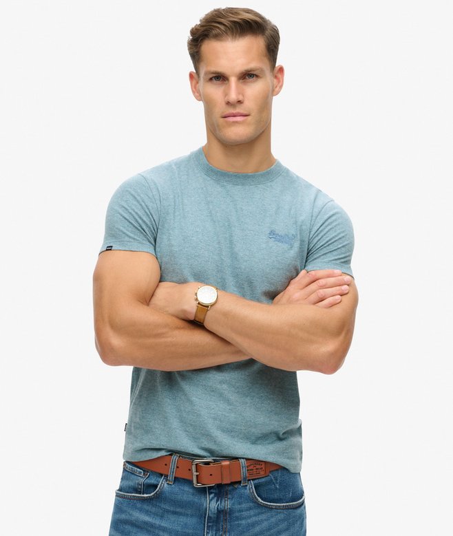 superdry Camiseta de algodón orgánico con logotipo Essential