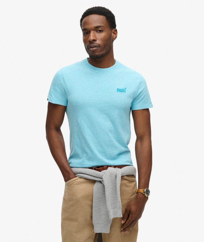 superdry Camiseta de algodón orgánico con logotipo Essential