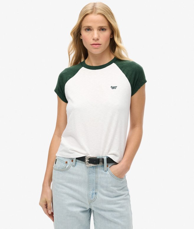 superdry Camiseta de algodón orgánico con logotipo Essential