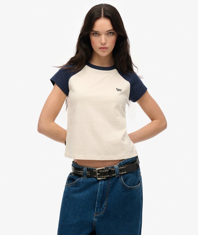 superdry Camiseta de algodón orgánico con logotipo Essential