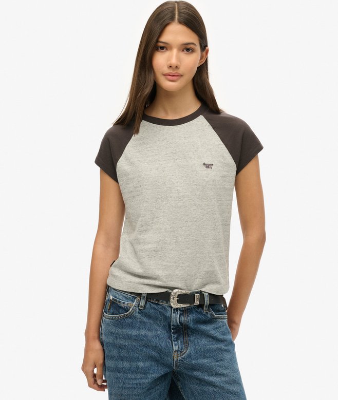 superdry Camiseta de algodón orgánico con logotipo Essential