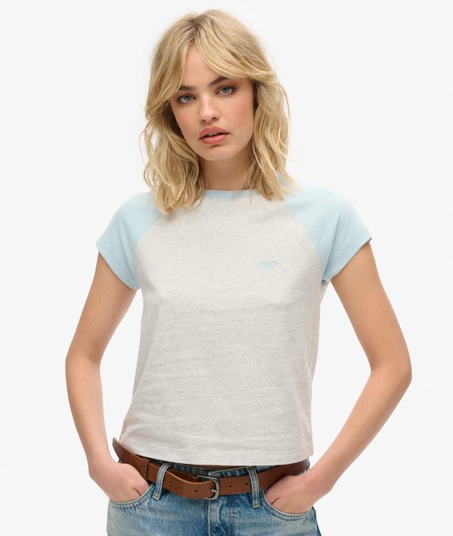 superdry Camiseta de algodón orgánico con logotipo Essential
