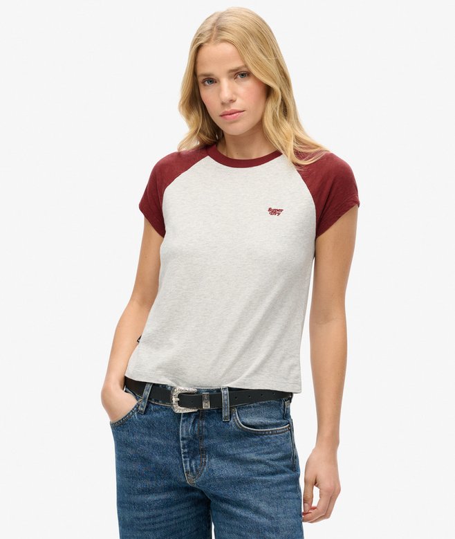 superdry Camiseta de algodón orgánico con logotipo Essential