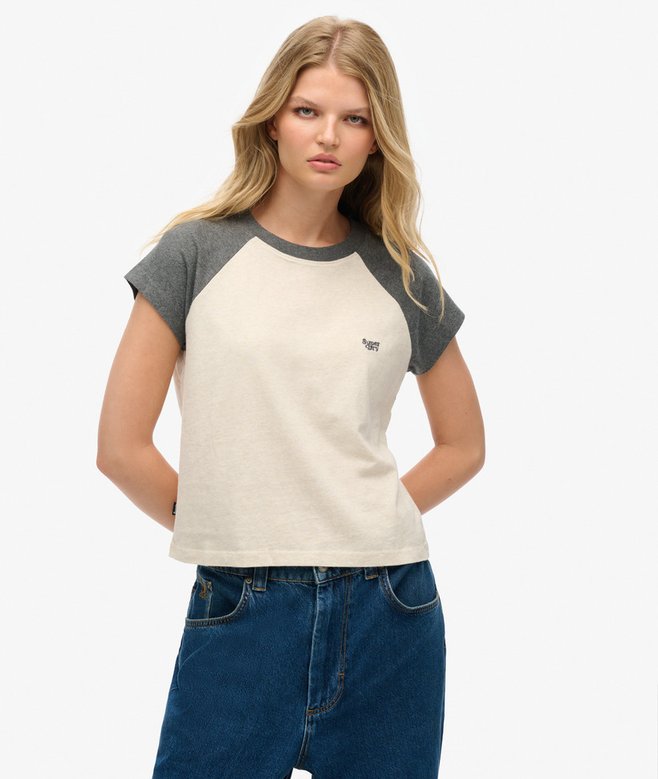 superdry Camiseta de algodón orgánico con logotipo Essential