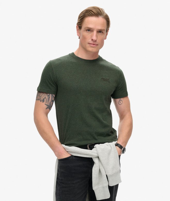 superdry Camiseta de algodón orgánico con logotipo Essential