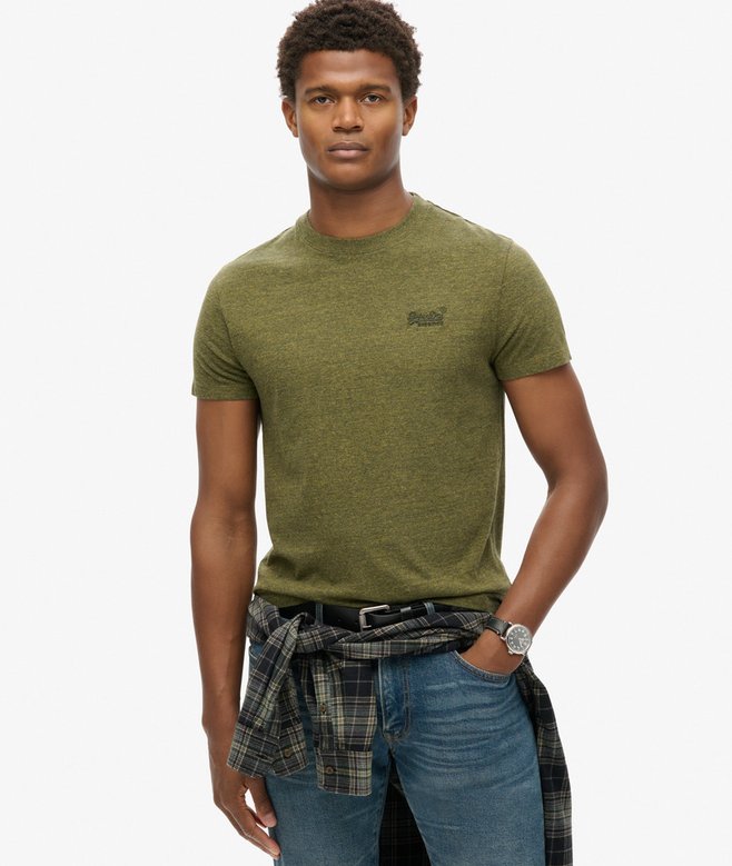 superdry Camiseta de algodón orgánico con logotipo Essential