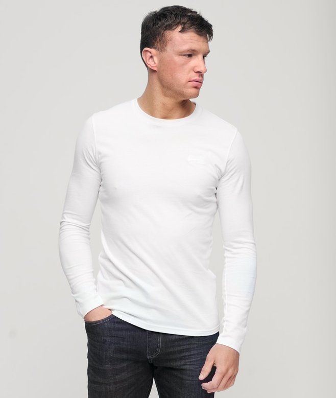 superdry Camiseta de algodón orgánico con logotipo Vintage bordado