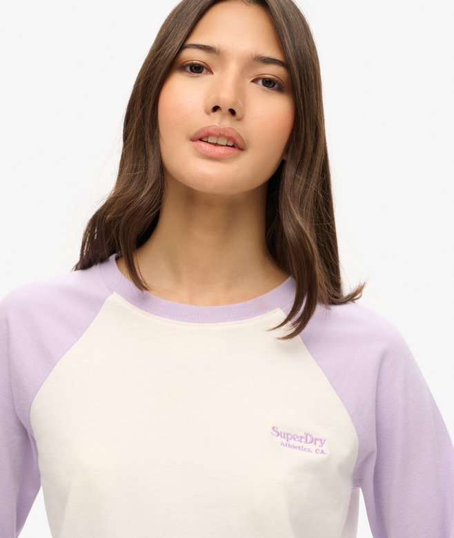 Superdry Camiseta De Béisbol De Manga Larga Con Logotipo Essential
