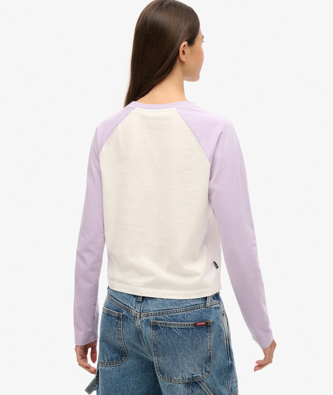 Superdry Camiseta De Béisbol De Manga Larga Con Logotipo Essential