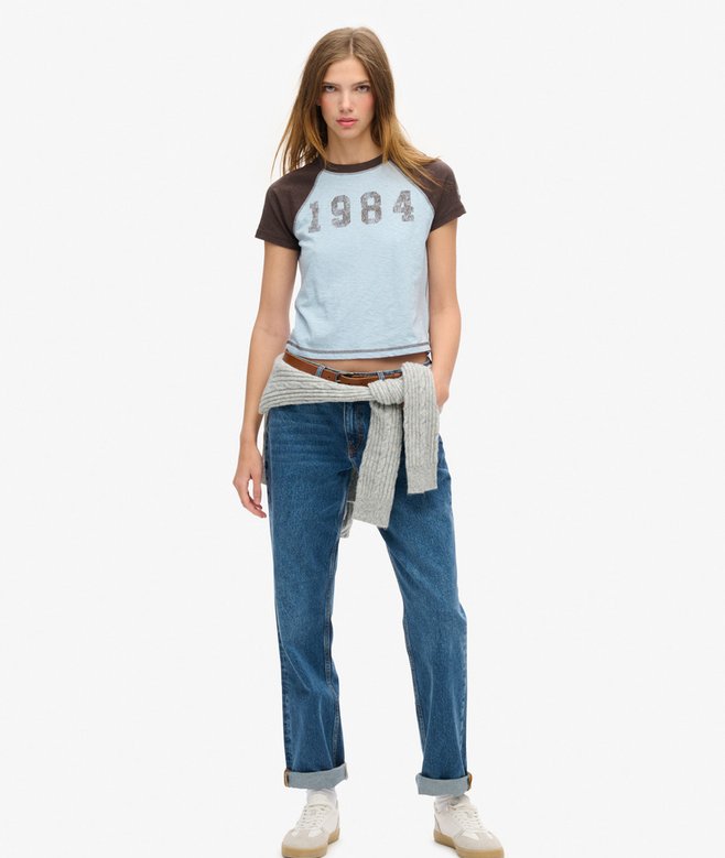 Superdry Camiseta De Corte Ajustado Con Mangas Raglán Athletic Essentials